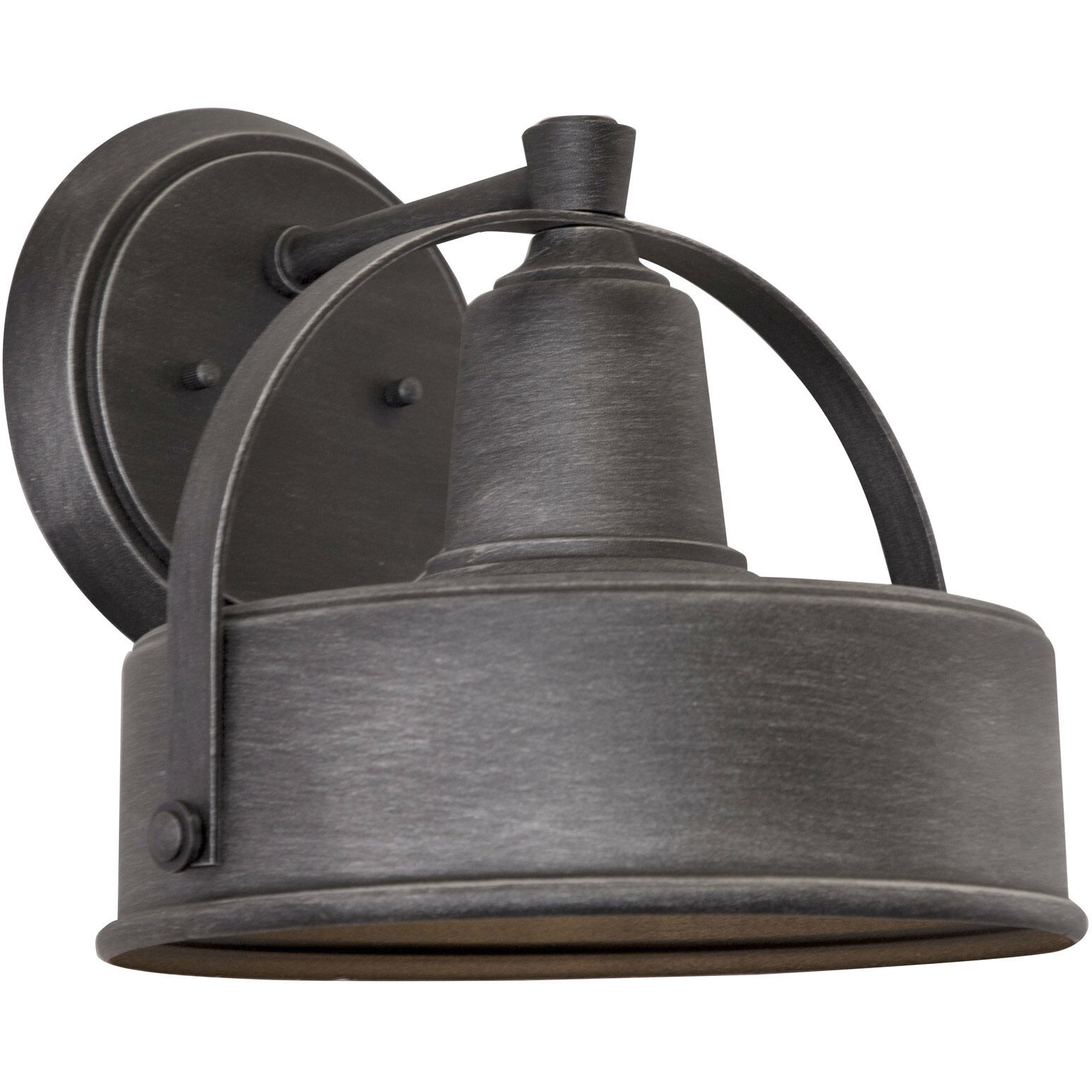 Portland 1 Light 10 inch Weathered Pewter Outdoor Wall Lantern